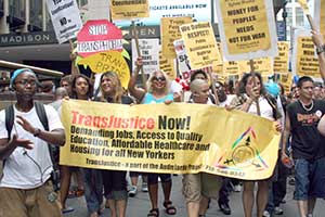 Trans March photo from Workers World